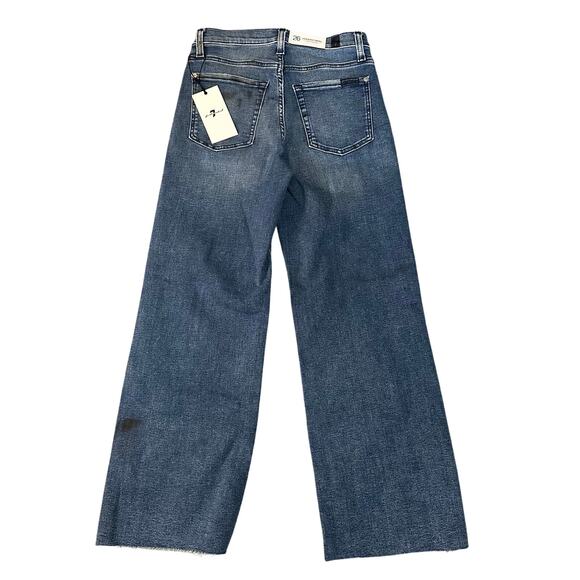 7 FOR ALL MANKIND Women's Cropped Alexa Size 26 In Dulce - Picture 3 of 16